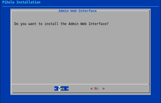 web interface